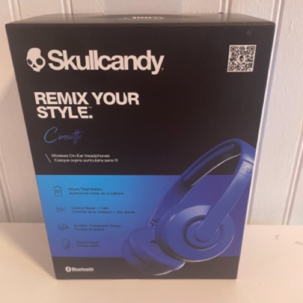 Skullcandy Cassette On-Ear Wireless Headphones, 22 Hr Battery, Microphone - Picture 8 of 8